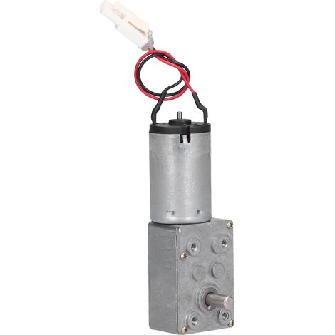 Moteur à courant continu, turbine, micro-réducteur à vis sans fin, arbre avec câble, accessoires de machines, 12 V CC, 10 tr/min (1/5)