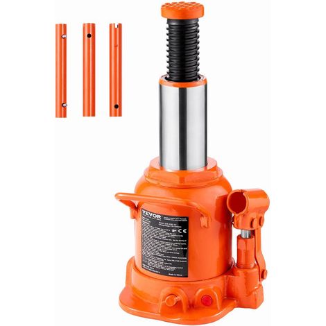 Conception soudée anti-fuite, levage fiable et stable, cric bouteille hydraulique 20 t pour réparation camion et auto (1/5)