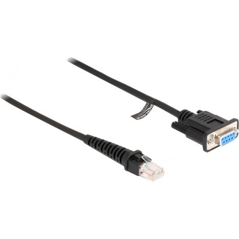 Spiralkabel RJ-50 Stecker  D-Sub 9 Buchse Verwendung: Serielle Verbindung von Modem oder Konverter