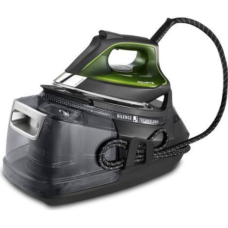 Rowenta Silence Steam PRO Ferro da Stiro con Caldaia Silenziosa, Pressione Fino a 8 Bar, 2800 W, 1.3 Litri, Colpo Vapore 600 g/min, Ferro da Stiro a Vapore con Modalità Eco , DG9248 (1/5)