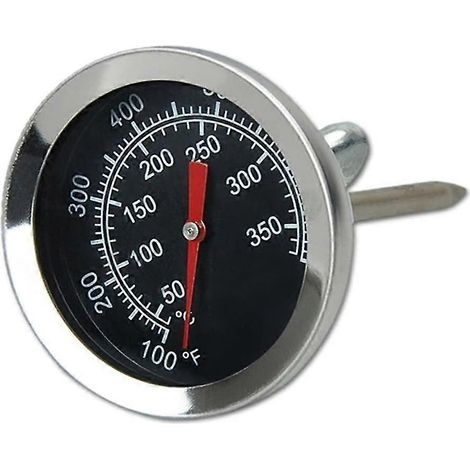 57-mm-Zifferblattthermometer, Bimetallthermometer, 300 °C bis 600 °F, weiß (1/4)