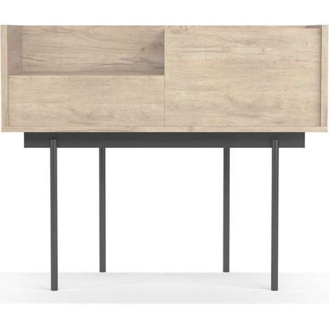 Recibidor modelo 671 acabado roble, 84cm(alto) 98cm(ancho) 31cm(prof.) (1/4)