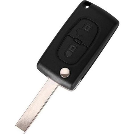 Funda Para Mando De Coche - Compatible Con Peugeot 207 307 308 3008 5008 807 Expert Partner C2 C3 C4 C8 Berlingo Jumpy - 2 Botones - 1 Unidad (1/5)