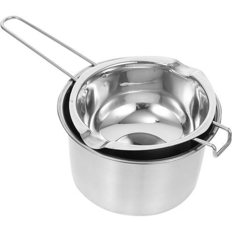 Ensemble bain-marie inox pour chocolat – – Casserole à fondre. chauffage indirect. polyvalent et compact (1/5)