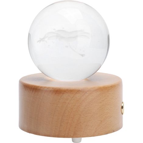 Boîte à musique sphère LED Bluetooth, décoration de bureau cadeau fête anniversaire (1/5)