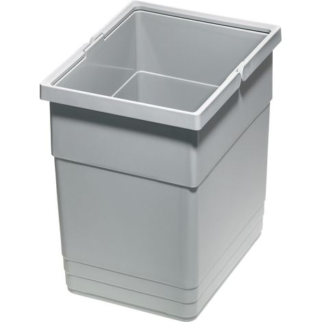 Ninka eins2vier Abfallsammler 13,5 L 275 x 210 x 280 mm alugrau 5136.11 (1/3)