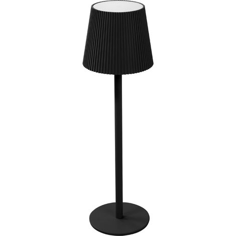 ML-Design LED Tischlampe kabellos mit Touch, Schwarz, Ø10x36 cm, Dimmbare Nachttischlampe 4 Stufen, Warmweißes Licht, Akku Tischleuchte USB-C, Schreibtischlampe Leselampe, LED Lampe Wiederaufladbar