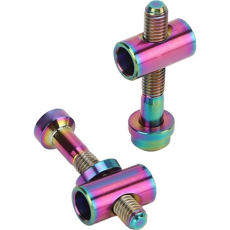 Lot de 2 vis M5x30mm en alliage de titane pour tige de selle RISK, fixation robuste pour tube de selle, visserie vélo performance, remplacement idéal (1/5)