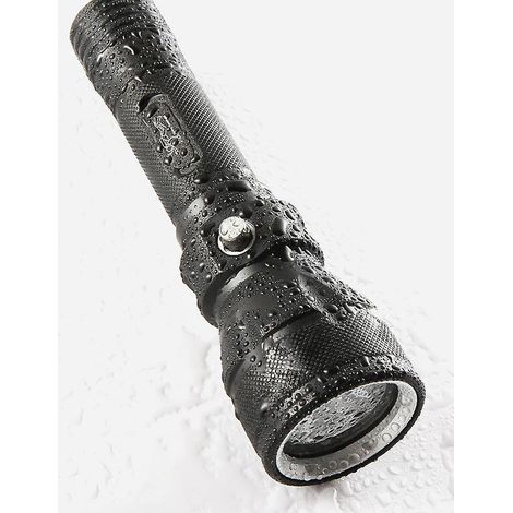 lampe De Plonge 1800 Lumen, Lampe Torche Puissante De Plonge Professionnelle Ipx-8 Etanche Lumire De Plonge Sous-marine 100 Mtres 4 Modes Avec Bat (1/4)