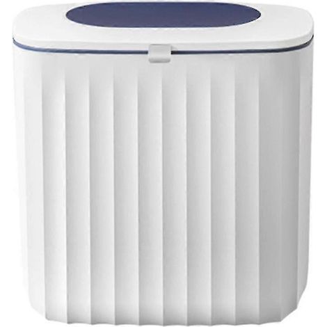 Poubelle murale créative pour cuisine, bac de recyclage (bleu) (1/4)