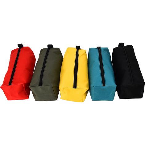 Pochette à outils zippée, petite pochette multifonctionnelle portable pour outils, sac de rangement à fermeture éclair