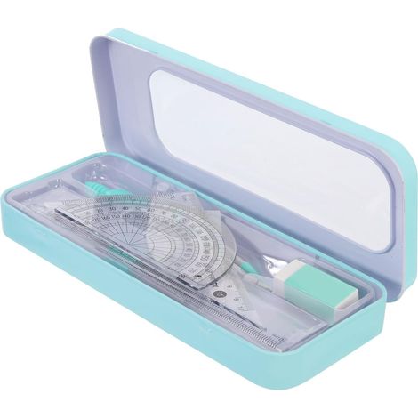 1 ensemble Kit de Dessin Professionnel pour Étudiants Ensemble de Outils de Mesure avec Compas et Règle Fournitures Scolaires de Qualité pour Écoles et Bureaux (1/5)