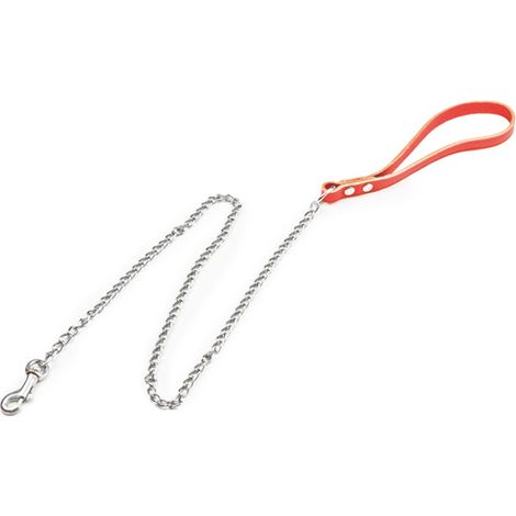 Utilia Pet MANICO IN CUOIO CON CATENA cm. 90 (maglia media) col. Assortiti 6.00 pz