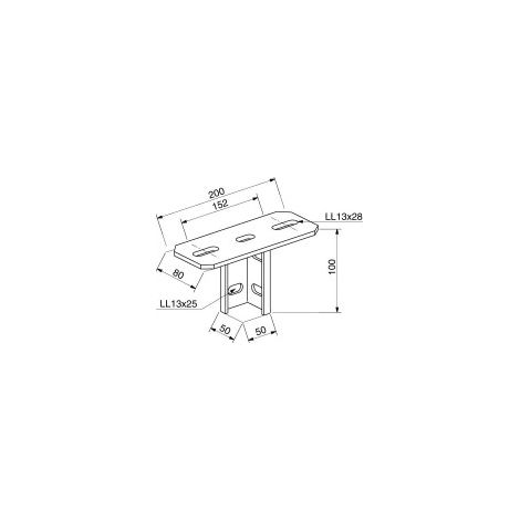 niedax Anschlussplatte 41 x 41 16J40 (1/2)