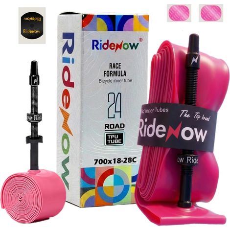 Camera d'aria in TPU ultraleggera RideNow 700x18/28C Presta FV45mm in alluminio per bici da strada