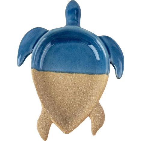 Vassoio Tartaruga Decorativo Nautico in Ceramica per la Casa, Accessorio Stile Marittimo, Regalo Originale e Unico