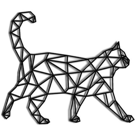 royaluxe-Décoration en Sculpture Murale(40x30cm, Chat marchant) (1/3)
