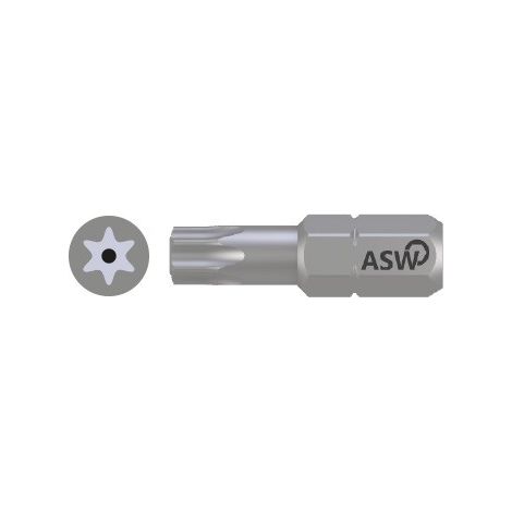 ASW -  PUNTAS TORX  SEGURIDAD TX BO 07  x 25 mm.  PROFESIONAL
