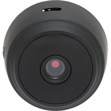 Mini-WLAN-Kamera in Schwarz, 1080p, magnetisch, kabellos, wiederaufladbar, mit Standfuß, für Büro und Zuhause (1/5)