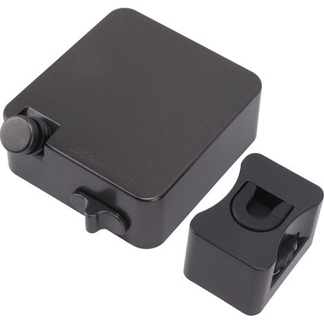 Robuste, einziehbare Wäscheleine aus Edelstahl 304, verstellbar, 9026B, schwarz (1/5)