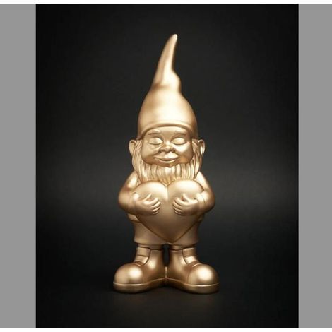 Statuetta - BLOGO DESIGN - Amante - 29 cm - Dorato - Poliresina
