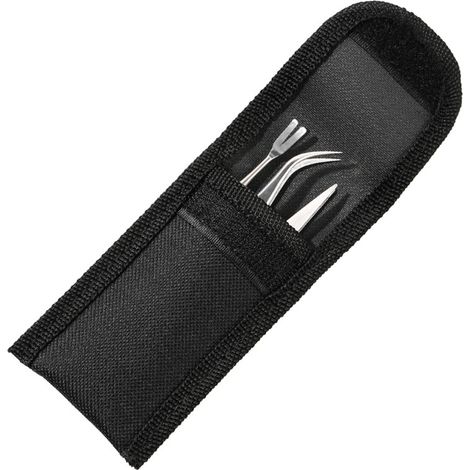 Zeckenzange - Zeckenpinzette - Zeckenhaken - Set 3 Piezas - Acero Inoxidable - Para Perros Gatos y Humanos - 1 Unidad (1/5)