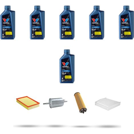 Kit tagliando 4 FILTRI e 6L OLIO compatibile con Volvo S60 2.4 Turbo 147Kw dal 2000 al 2002 (1/5)