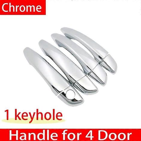 Cache-poignées de porte chromé pour Citroën C5 Aircross 2018-2023 - Kit de décoration anti-rayures - Accessoires auto - 1 poignée pour 4 portes (1/5)