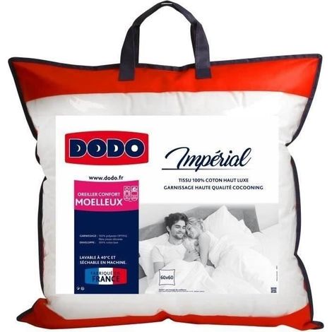 DODO Cuscino Morbido Imperial - 60 x 60 cm - Bianco