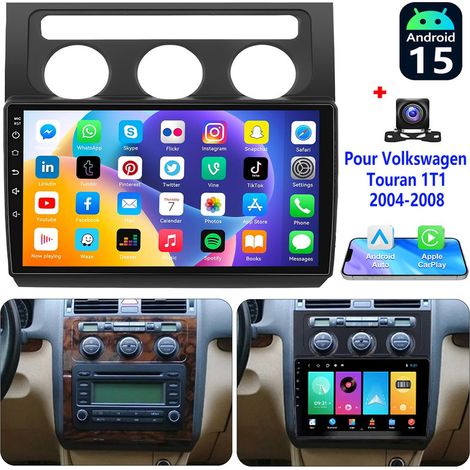 DAB (en option) Pour Volkswagen Touran 1T1 2003-2010 10'' Android 15 Autoradio USB GPS Navi WIFI CarPlay - 1+32G CAM (1/5)