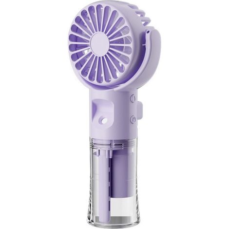 Tragbarer Handventilator mit Sprühnebel，Mini-Ventilator mit Akku，Tragbarer Ventilator mit 4 Geschwindigkeitsstufen，USB-aufladbar (1/5)