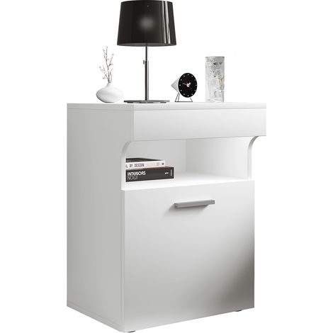 Holz Nachttisch Schublade Slepal L (1/4)