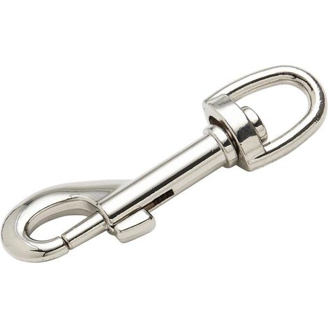 MAGGI GROUP - 2 PEZZI - MOSCHETTONE IN ZAMA NICHELATO 10X53MM
