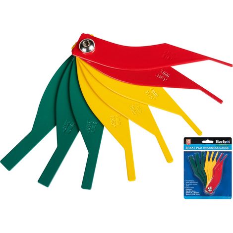 Bluespot Brake Pad Thickness Gauge 8pc Disc Backing Plate 2mm-12mm Metric 02083 (1/3)