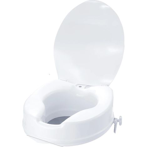 Siège de toilette surélevé, élévation de 5 pouces, supporte 300 lb, 4inch (1/2)