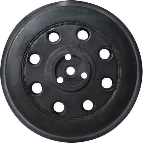 Harte Schleifscheibe Ø 125 mm – 8 Löcher für effiziente Staubabsaugung – Kompatibel mit Bosch PEX 12, PEX 125, PEX 400 A – Strapazierfähiges Gummi – PEX 125 UND PEX