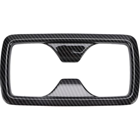Porte-gobelet d'eau arrière, garniture de cadre de panneau en Fiber de carbone, décor de remplacement pour RAV4 2019 – 2021