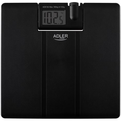Adler Bilancia pesapersone con proiettore 8182 d.C. Peso massimo (portata) 180 kg Precisione 100 g Nero (1/5)