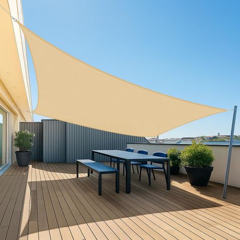 UMI Voile d'ombrage Imperméable Carré 3x3m Toile Ombrage PES avec 95% Protection UV pour Jardin Terrasse Balcon Patio Extérieur - Anthracite (1/5)