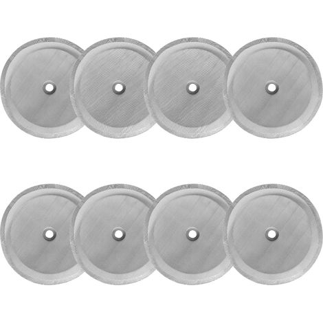 16 Stück Filter für Kaffeepressen Mesh, 10cm Edelstahl Ersatzfiltersieb für Kaffeedrücker, Universal French Pressefilter Sieb für 1L / 34 Oz / 8 Tassen French Press Kaffeemaschinen