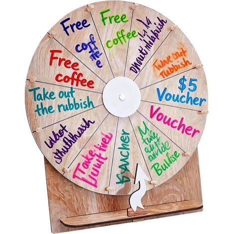 Roue Tournante En Bois Pérou Surface Écrire Effacer Prix Douche Nuptiale 14 Inch 35 cm Assemblage Sans Outil Plateau Tournant En Bois Pour Réception Fiançailles (1/5)