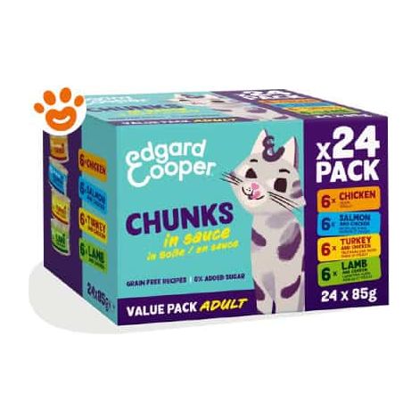 Edgard Cooper Cat Adult Assortito Multipack (24x85 Gr) - Confezione 24x85 Gr -