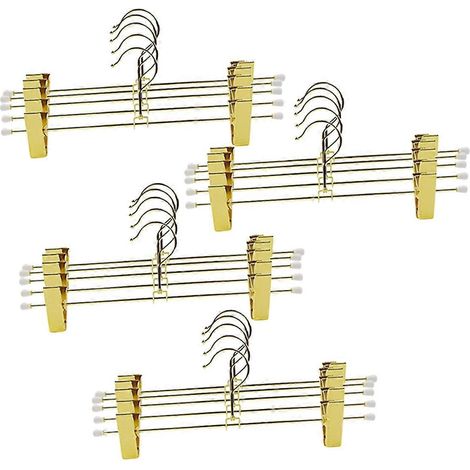 Lot de 20 cintres pour pantalons en métal (1/5)