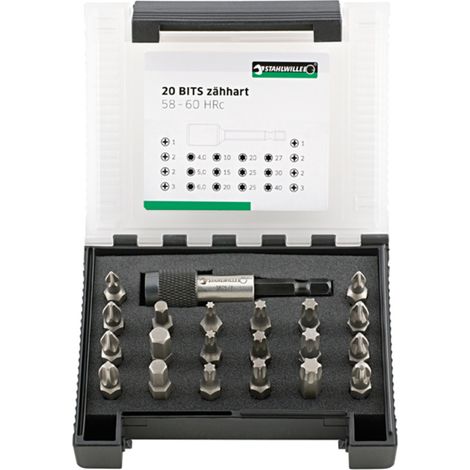 Stahlwille 1204/21-1 Bit-Box, 21-teilig Set (1/2)