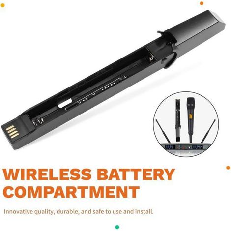 Compartiment A Piles - Pour Microphone Sans Fil SKM9000 - Compatible Avec Systeme Audio Professionnel - 2 Unites (1/5)