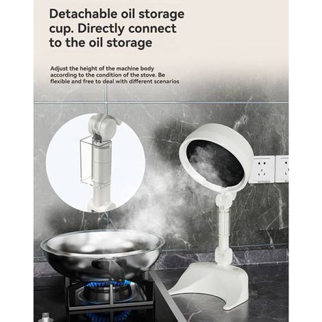 1 piece. Colour: see photo. Material: plastic. Rechargeable cooker hood with integrated air purifier.