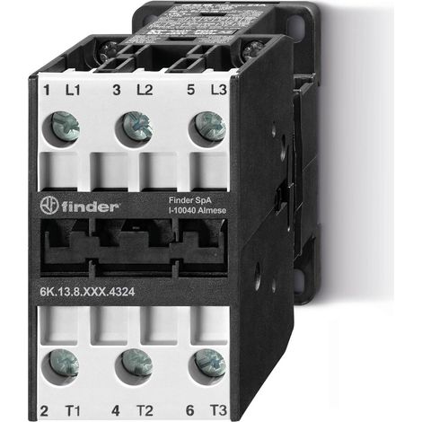 Contacteur 24V AC 3NO 32A 400V AC3 15kW AC3 FINDER 6K1380244332PAS