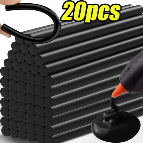 (7 x 100 mm, 20 pièces) Bâtonnets de colle thermofusible pour carrosserie, outils de débosselage à forte adhérence, bandes de réparation sans peinture, pour un retrait facile. (1/5)