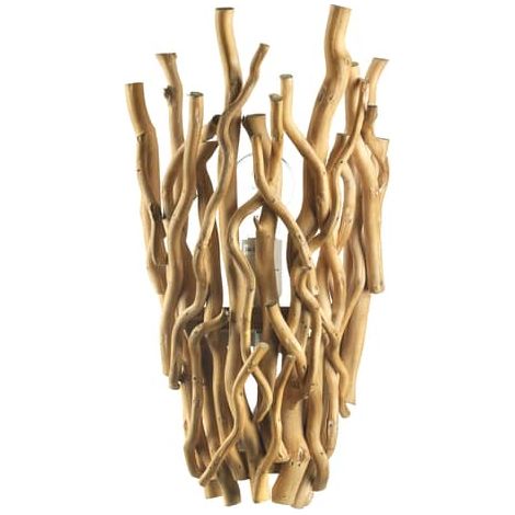 [GEBRAUCHT] B-Ware Euluna Wandleuchte Agar Schirm aus Holz Wandlampe Holzleuchte Holzlampe Leuchte (1/2)