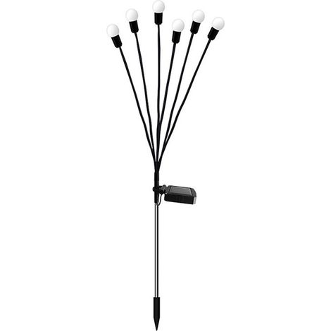 Lampes solaires d'extérieur, lot de 2 lampes de jardin solaires à 6 LED (type luciole), Ba-AquaForge